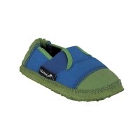 Hausschuhe Klette mittelblau