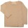 Shirt langarm Wolle/Seide beige - 86/92