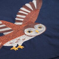 Adventure Embroidered Shirt Indigo/Owl - 98/104