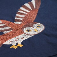 Adventure Embroidered Shirt Indigo/Owl - 104/110