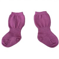 Babysocke 100% Wolle berrycream - 80/86