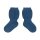 Babysocke 100% Wolle bergblau - 80/86