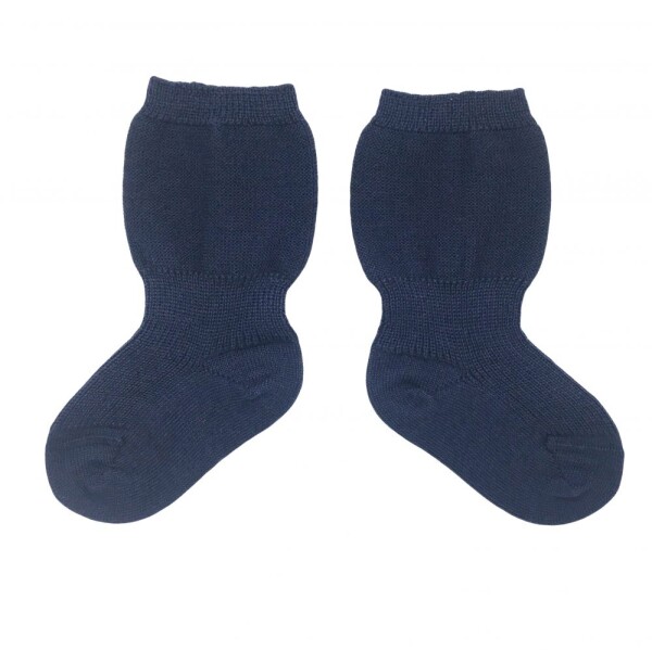 Babysocke 100% Wolle marine - 86