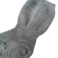 Babysocke 100% Wolle naturgraumeliert - 56/62
