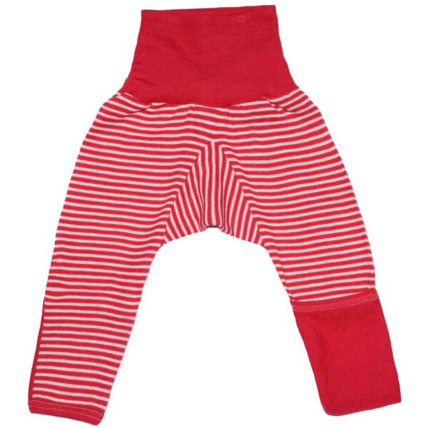 Baby-Hose lang rot geringelt