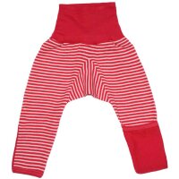 Baby-Hose lang rot geringelt