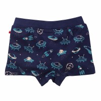 Boxershorts 2er Pack Weltall nachtblau - 110/116