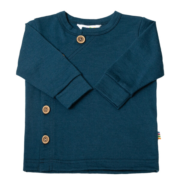 Wickeljacke Wolle dunkelblau - 68/74