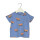 T-Shirt Babysize blau Hunde - 68/74