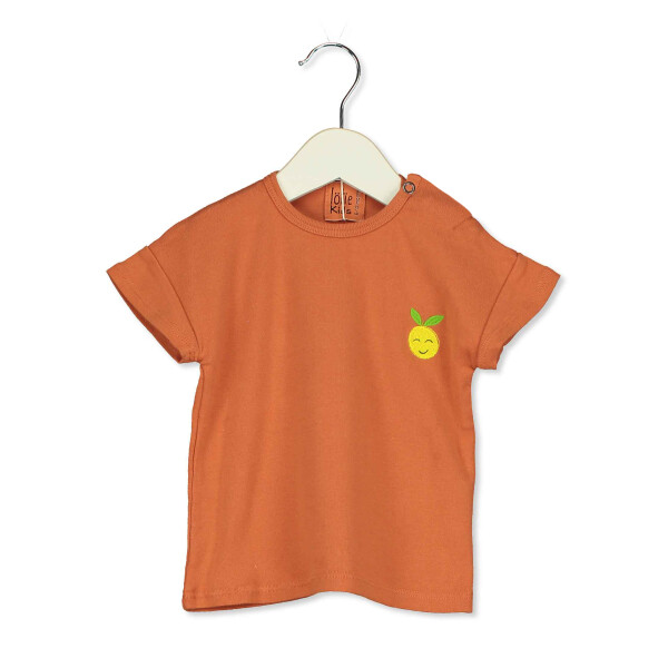 T-Shirt Babysize orange Zitrone - 74/80