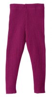 Strick-Legging 100% Wolle beere