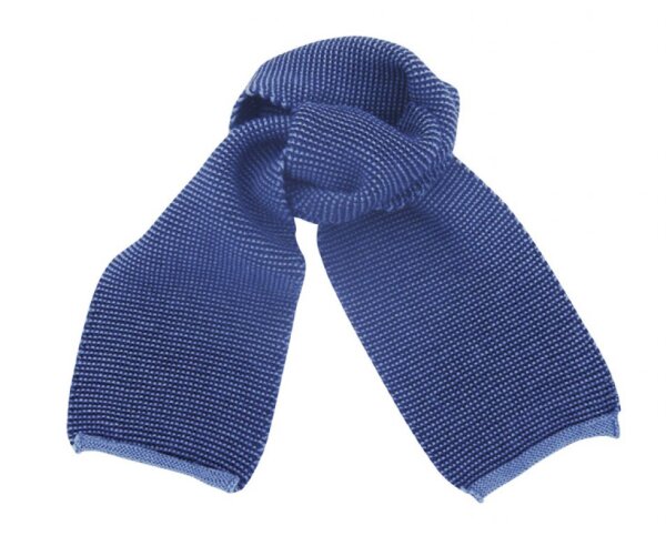 Melange-Schal blau