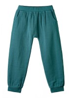 Hose Musselin smaragd - 110
