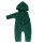 Baby Overall Wollfleece dunkelgrün melange - 50/56