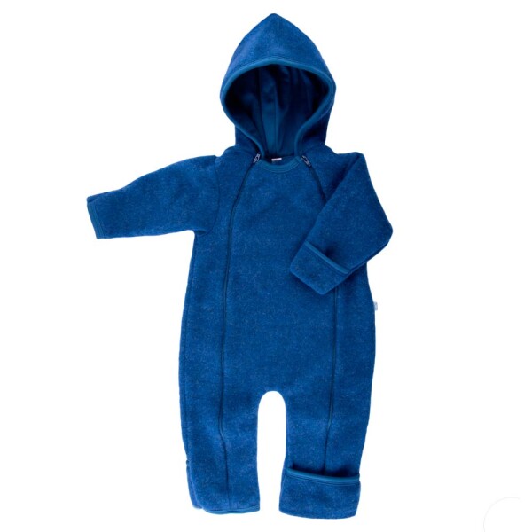 Baby Overall Wollfleece sodalithblau - 50/56