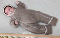 Baby Overall Wollfleece sodalithblau - 50/56
