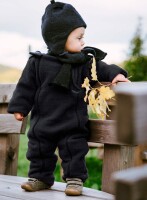 Baby Overall Wollfleece sodalithblau - 50/56