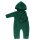 Baby Overall Wollfleece dunkelgrün melange - 62/68