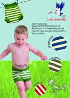 Ringelwollhose Merino gr&uuml;n