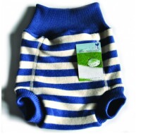 Ringelwollhose Merino gr&uuml;n