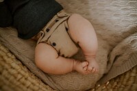 Woll&uuml;berhose Druck Stay Calm  - Mini Onesize