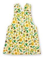 Latzkleid Bl&uuml;ten wei&szlig; - 116