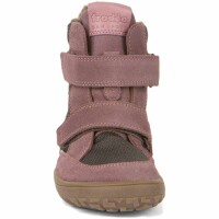 Barefoot Klettstiefel Winter Tex grey/pink - 27