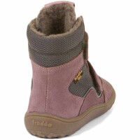 Barefoot Klettstiefel Winter Tex grey/pink - 27