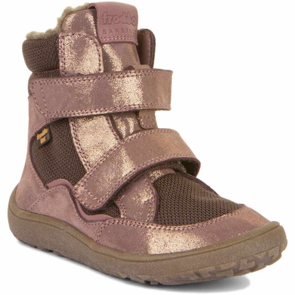 Barefoot Klettstiefel Winter Tex pink/gold - 35