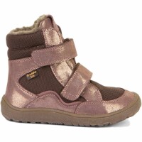 Barefoot Klettstiefel Winter Tex pink/gold - 35