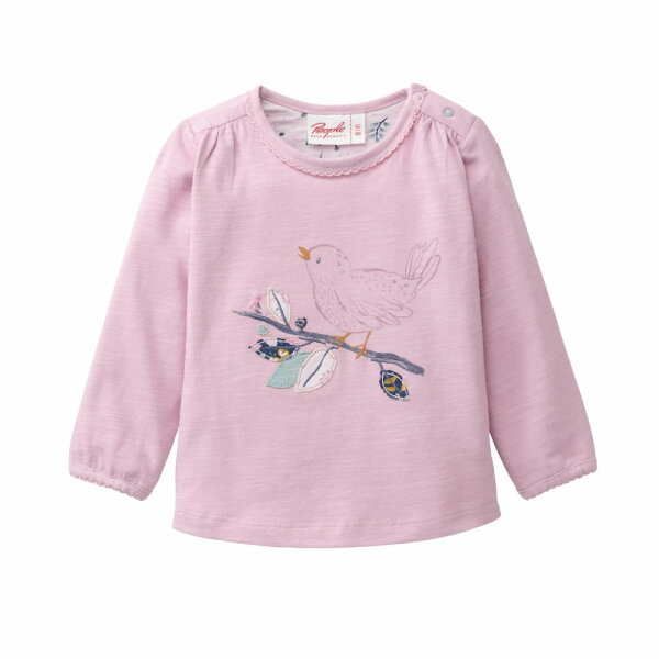 Langarmshirt Vogel malve  - 86/92