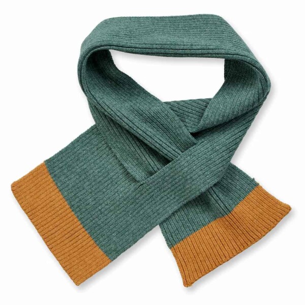 Frana Schal Dark Sage Camel - Onesize