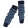 Stulpen/Beinlinge 100% Wolle marine/hellblau