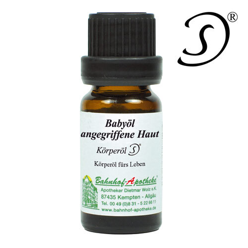 Babyöl angegriffene Haut