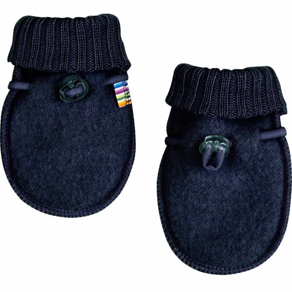 Fäustlinge Baby Wollfleece marine - 56/62