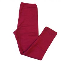 Kinder-Leggings Wolle/Seide kirschrot