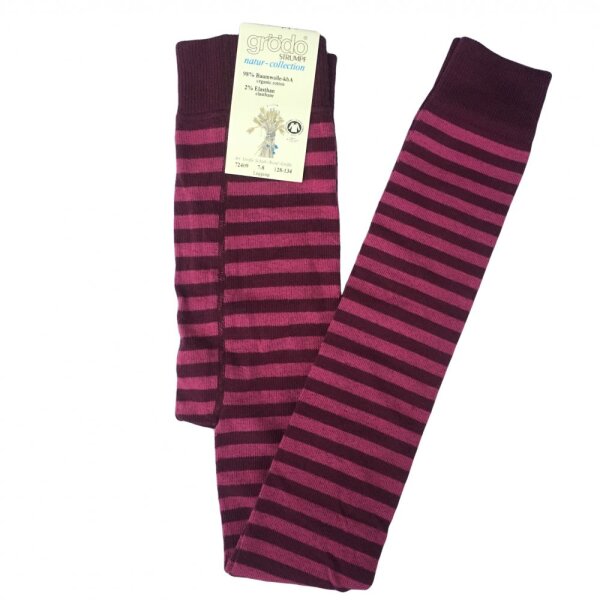 Kinderleggings Ringel korduan-sangria