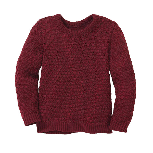 Aran Pullover cassis - 110/116