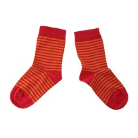 Kinders&ouml;ckchen Ringel rot-mandarine