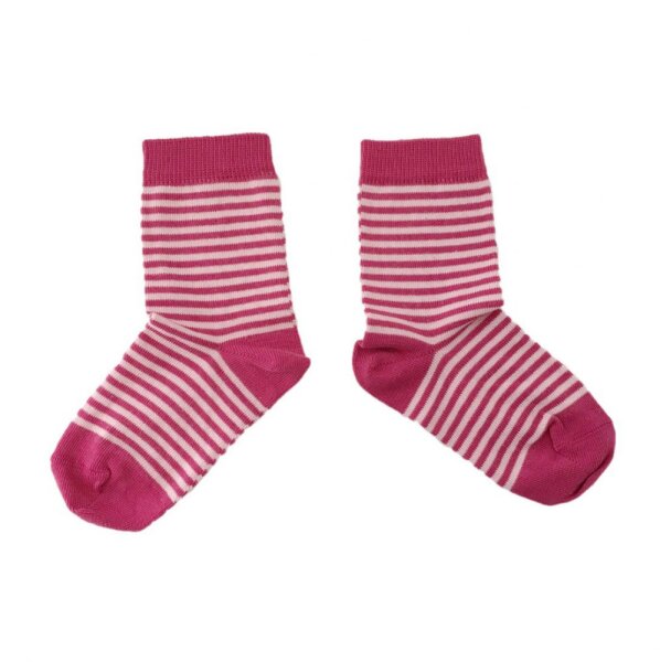 Kindersöckchen Ringel sangria-rose