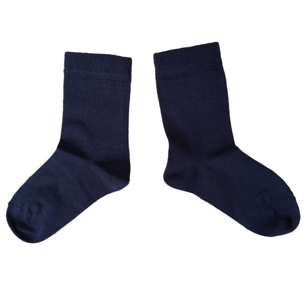 Kindersocken 75% Wolle marine - 19-22