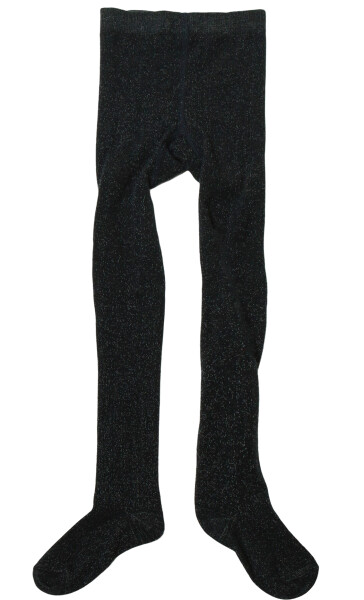 Strumpfhose Wolle/Bambus anthrazit gesprenkelt - 86/92