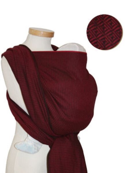 Storchenwiege Babytragetuch Leo bordeaux