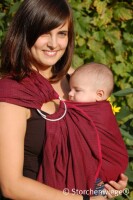 Storchenwiege Ring Sling Leo bordeaux