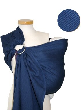 Storchenwiege Ring Sling Leo marine