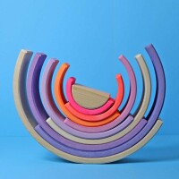 Regenbogen 10-teilig neonpink