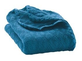Woll-Babydecke blau 100x80