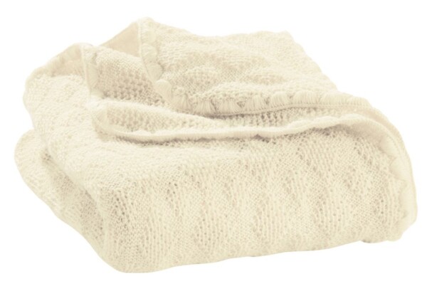Woll-Babydecke natur 100x80