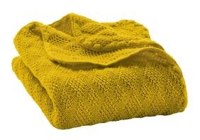 Woll-Babydecke curry 100x80