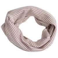 Schlauchschal Wolle Seide Ringel mauve - 1